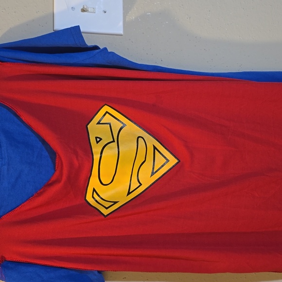 Superman Cape Costume Tee Shirt - Picture 3 of 3